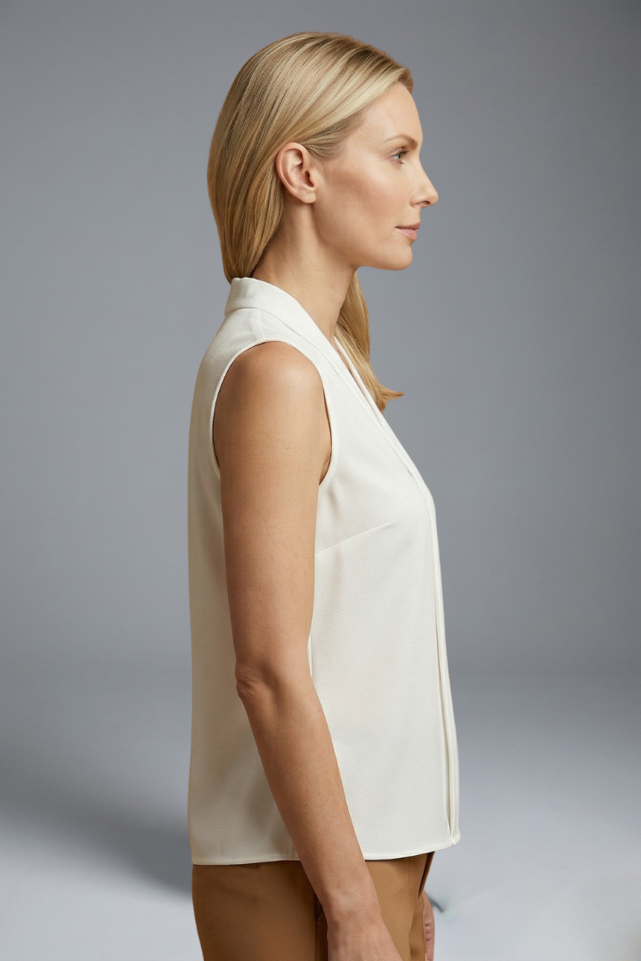 Women’s Sleeveless Top with Round Neckline | Audrey