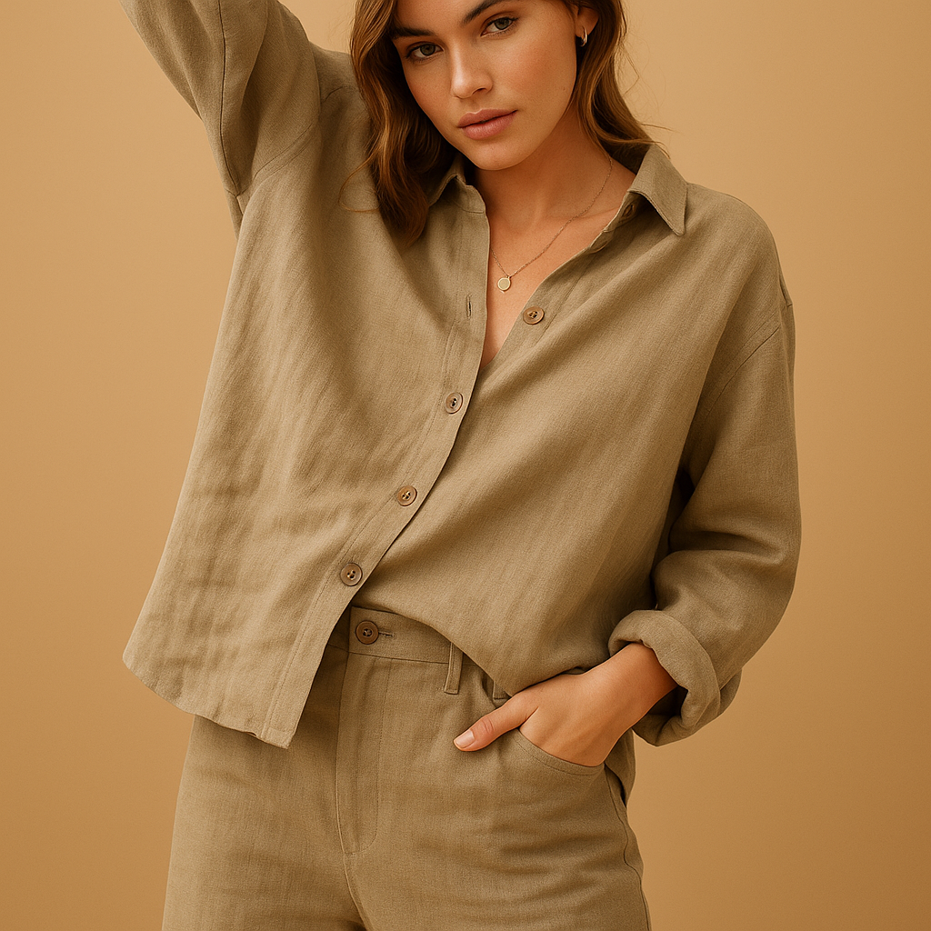 Women’s casual cotton blouse with classic fit in black, grey, khaki, pink, and white, ideal for daily wear and office outfits.