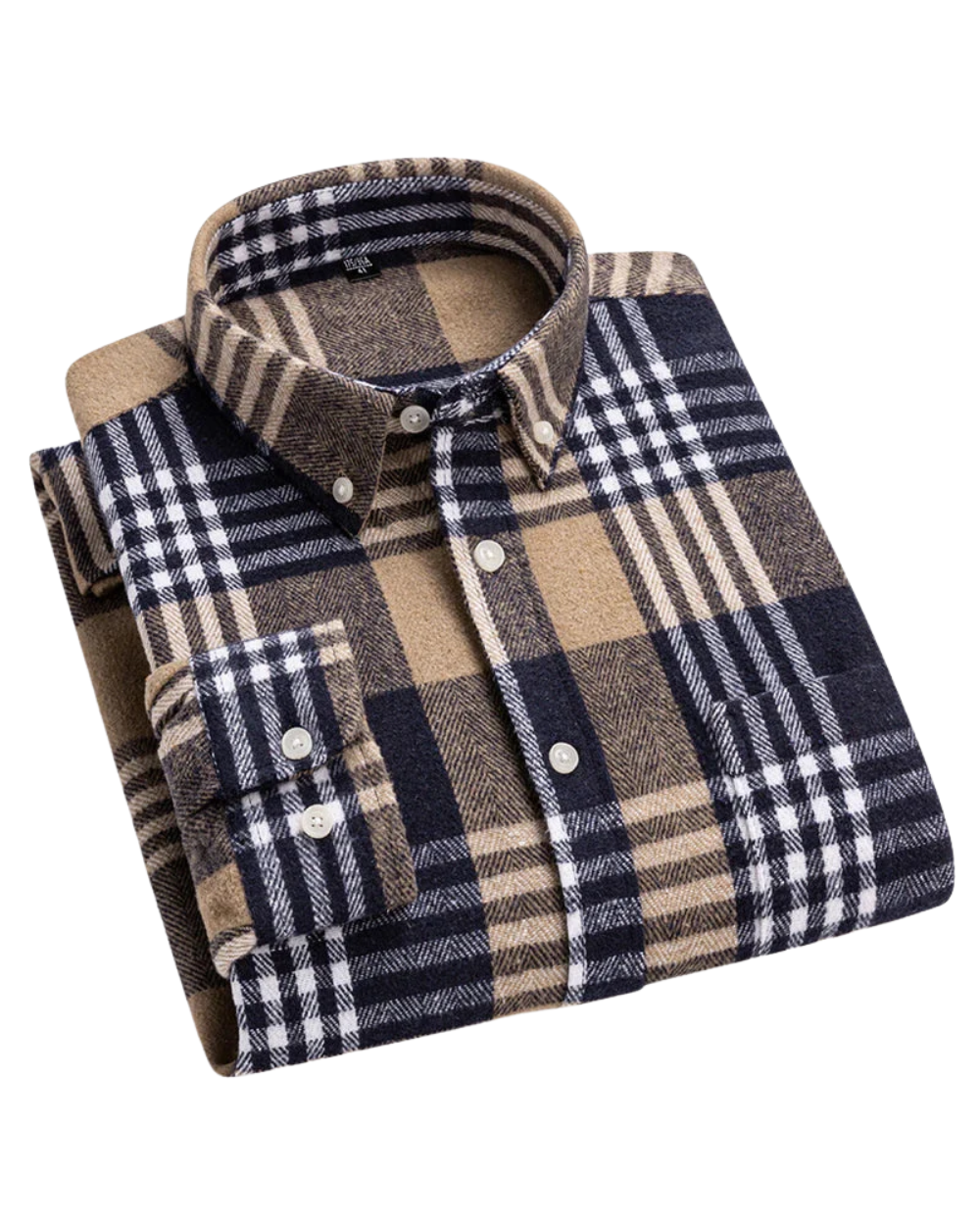 Men’s checked shirt with a button closure, relaxed fit, and classic check pattern, ideal for workdays, weekends, casual outings, and smart-casual wear.