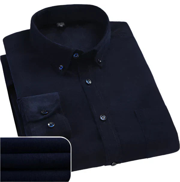 Men’s dress shirt with a structured collar, button closure, and slim fit, ideal for business meetings, office wear, formal events, and smart-casual occasions.