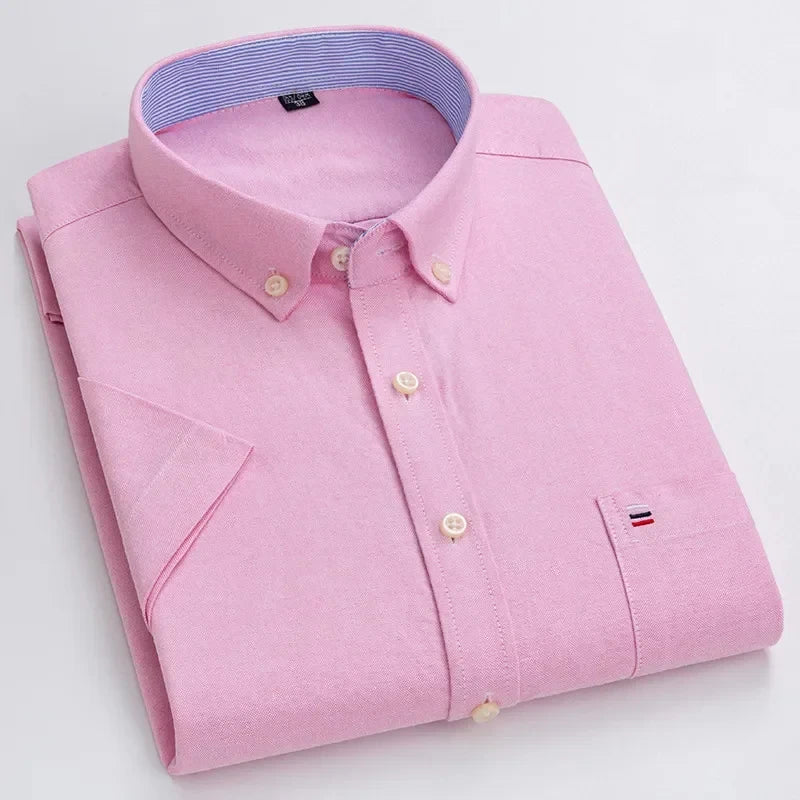 Men’s shirt with a tailored fit, button closure, and classic collar, perfect for office wear, business-casual outfits, social events, and everyday styling.