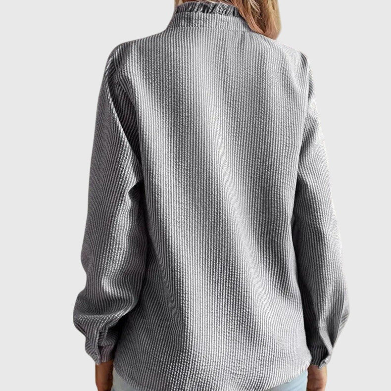 Women’s elegant blouse with flattering fit and timeless silhouette, ideal for office wear, dinners, and casual everyday styling.