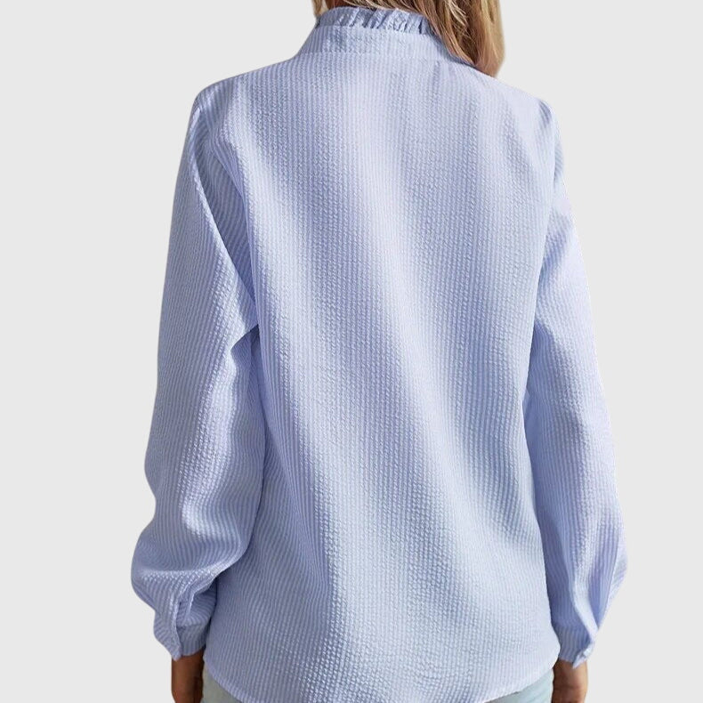 Women’s elegant blouse with flattering fit and timeless silhouette, ideal for office wear, dinners, and casual everyday styling.
