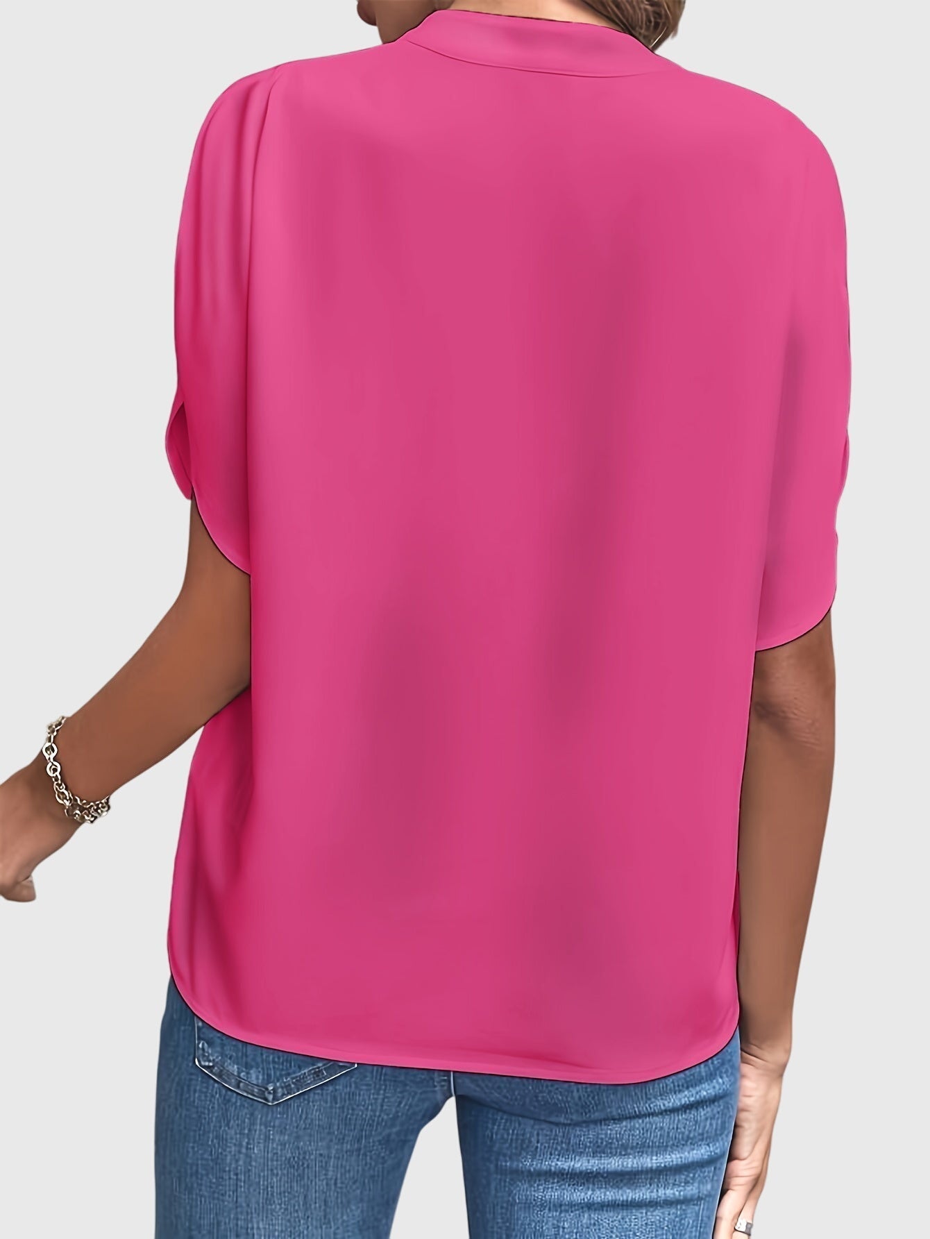 Women’s elegant blouse with tailored fit and timeless silhouette, ideal for office wear, dinners, and casual everyday styling.