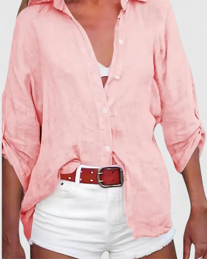 Women’s loose-fit flowy top with a relaxed silhouette, ideal for casual wear, office outfits, and everyday styling.