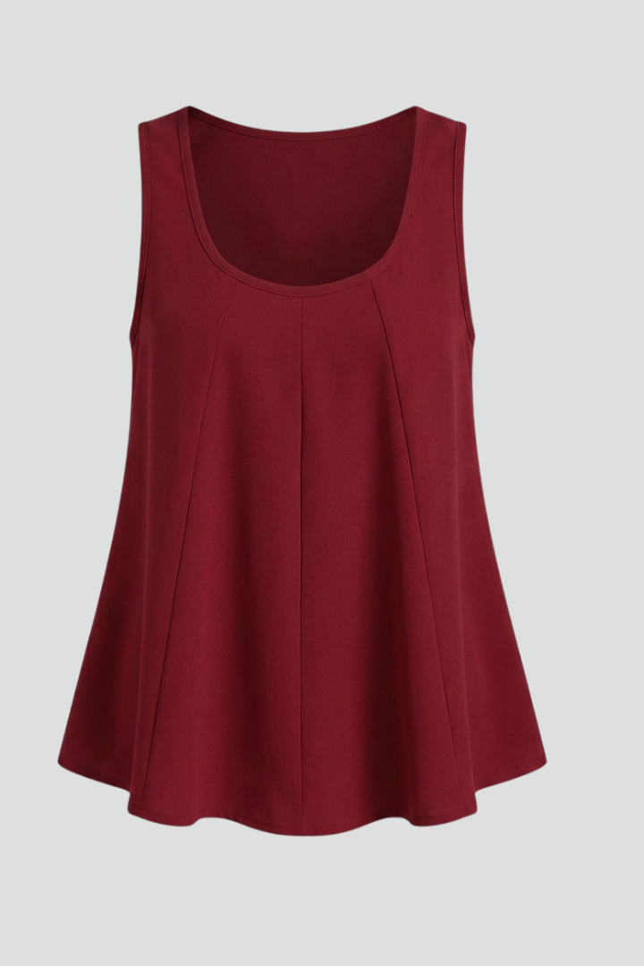 Women’s tank top with v-neckline and loose fit, designed for casual wear and summer outfits