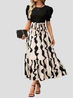 Elegant Print Summer Dress