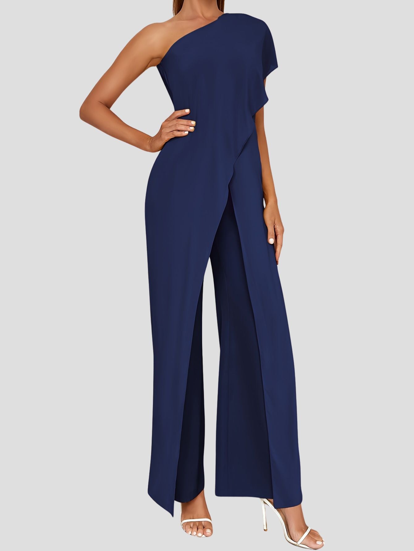 Elegant Off-Shoulder Wide Leg Jumpsuit