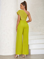 Elegant Off-Shoulder Wide Leg Jumpsuit
