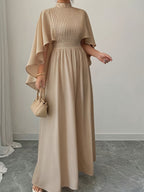 Elegant Beige Maxi Dress