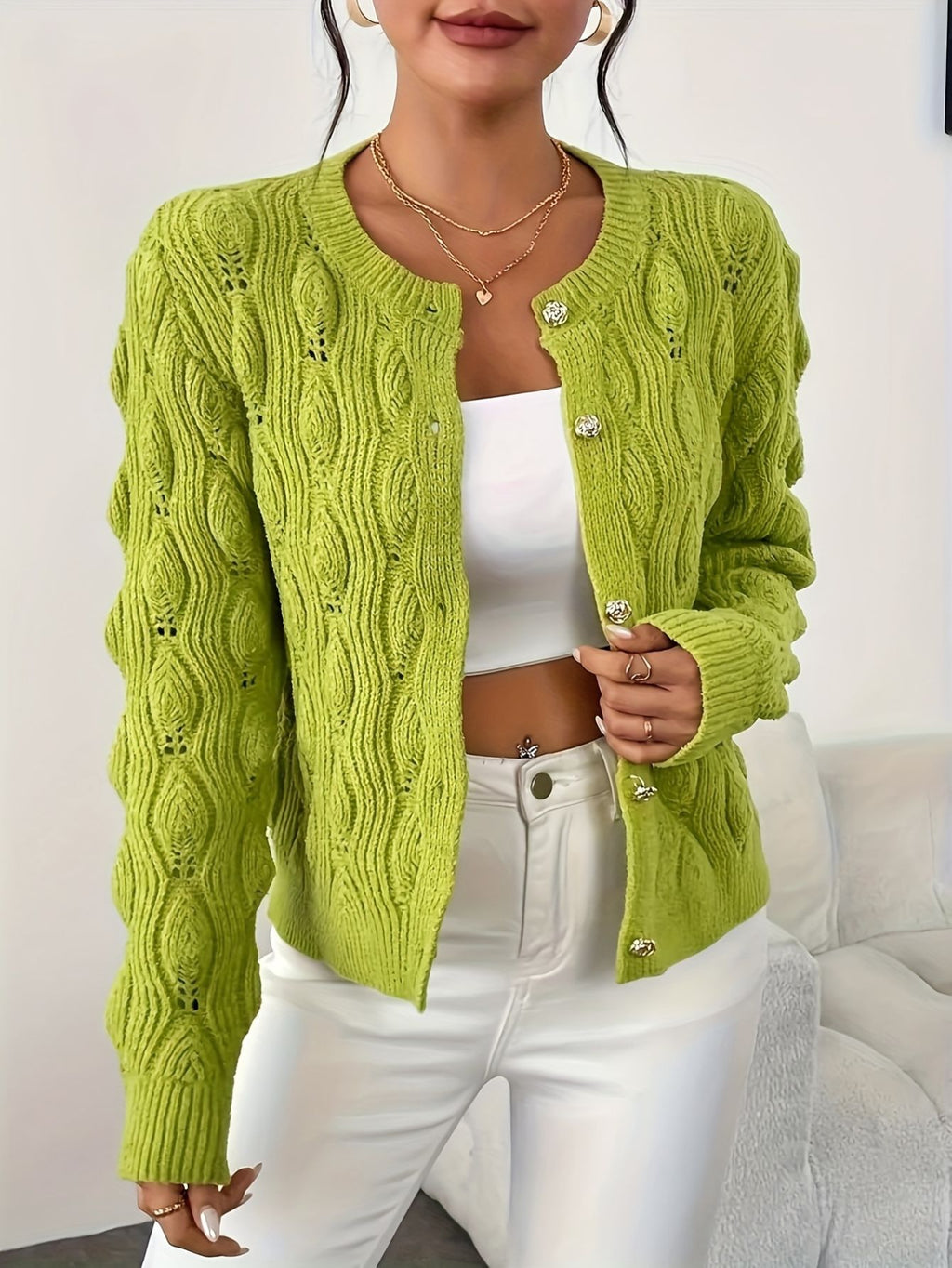 Elegant Button Cardigan