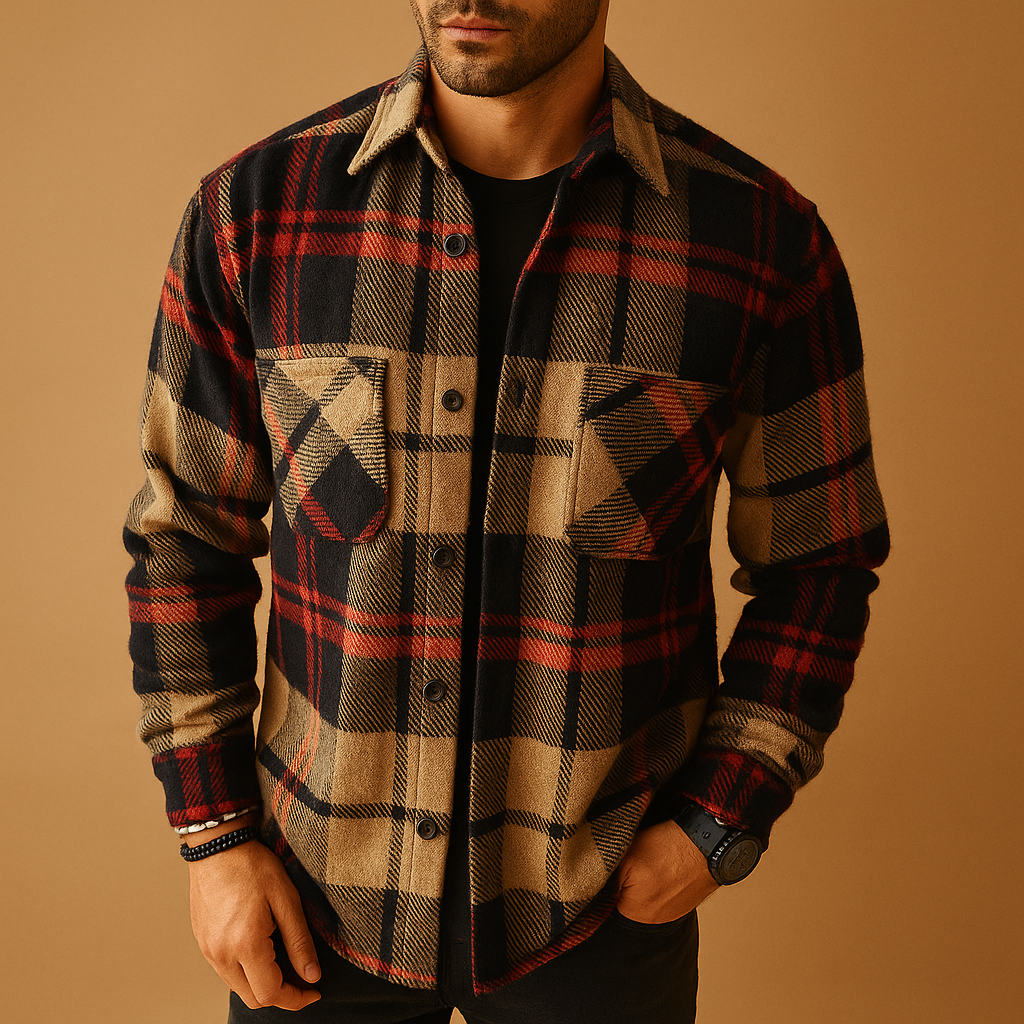 Men’s long sleeve casual shirt with classic fit and breathable design, ideal for work, casual days, and formal occasions.
