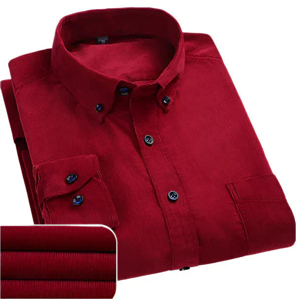 Men’s dress shirt with a structured collar, button closure, and slim fit, ideal for business meetings, office wear, formal events, and smart-casual occasions.