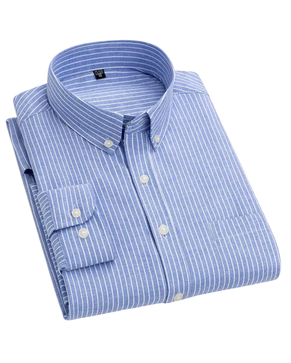 Men’s striped shirt with a tailored fit, button closure, and vertical striped pattern, ideal for travel, smart-casual occasions, weekend wear, and everyday styling.