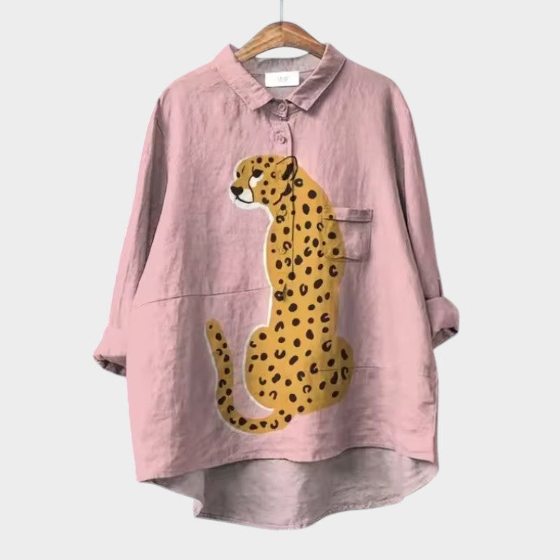 Women’s casual blouse with flattering fit and timeless silhouette, ideal for office wear, dinners, and everyday styling.