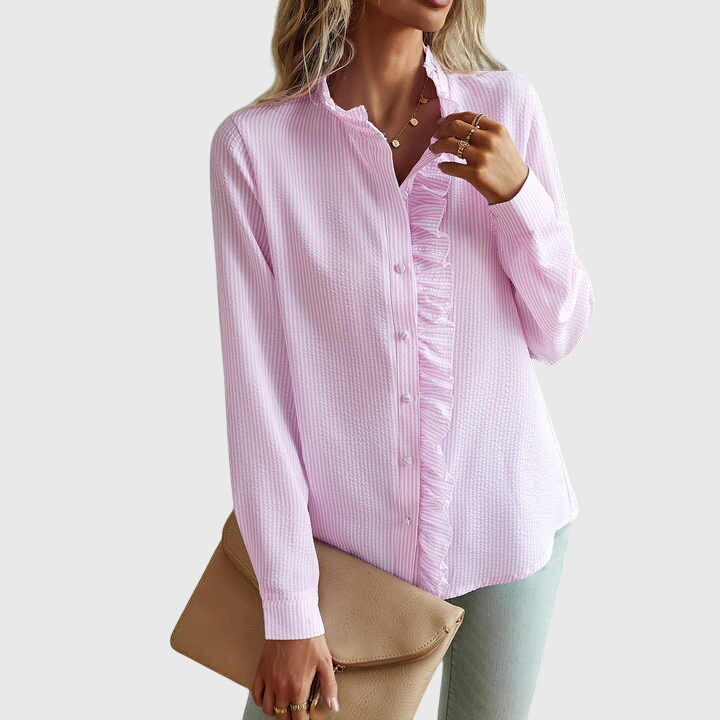 Women’s elegant blouse with flattering fit and timeless silhouette, ideal for office wear, dinners, and casual everyday styling.