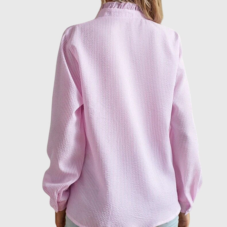 Women’s elegant blouse with flattering fit and timeless silhouette, ideal for office wear, dinners, and casual everyday styling.