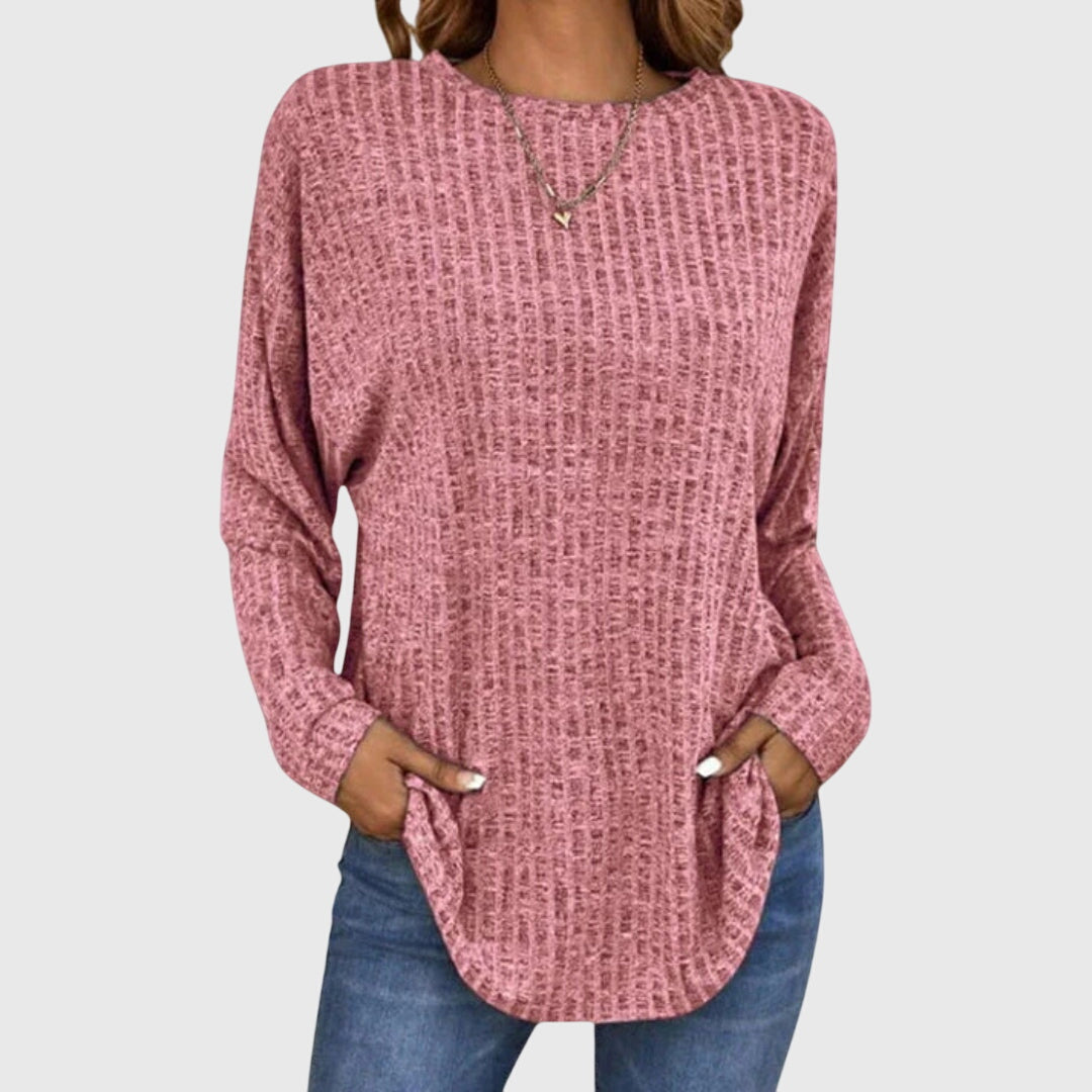 Women’s elegant top with a relaxed fit and flowy silhouette, ideal for office wear, casual outings, and smart-casual styling.