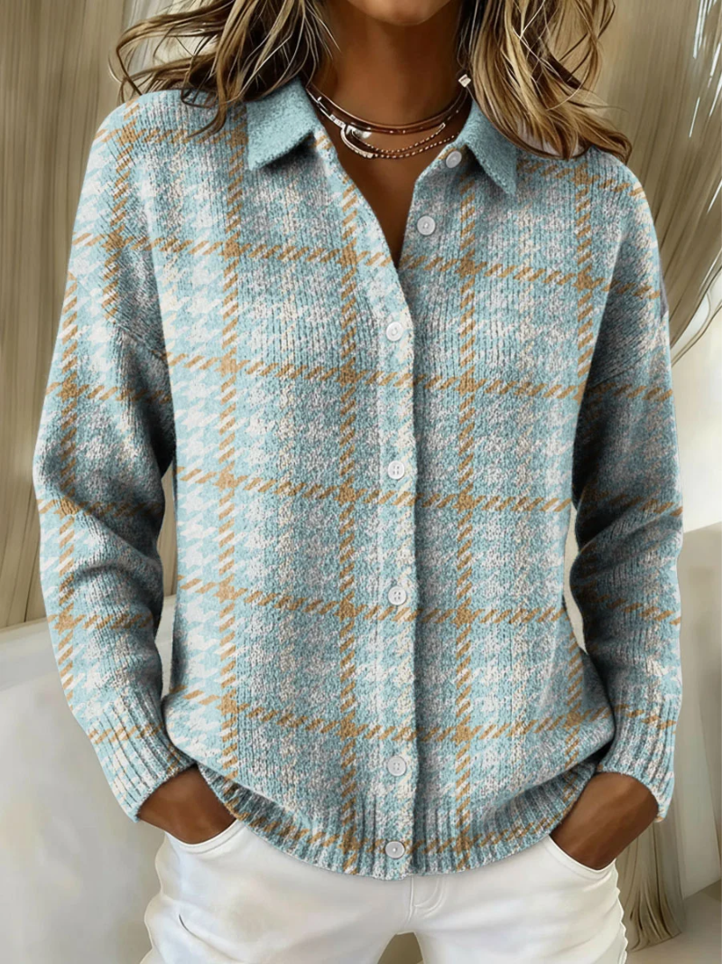 Women’s high-neck top with a relaxed fit and elegant design, ideal for office wear, casual outings, and smart-casual styling.